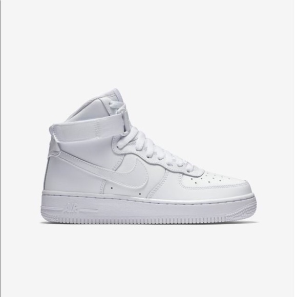 high top air force ones all white